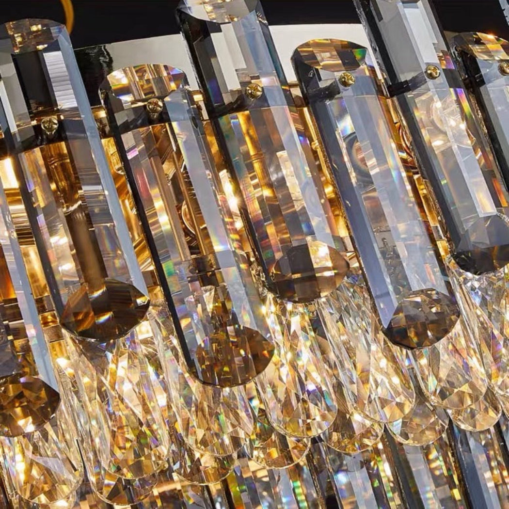 Villa light luxury crystal ceiling lamp