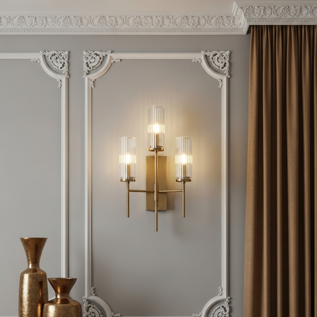 French Light Crystal Wall lamps