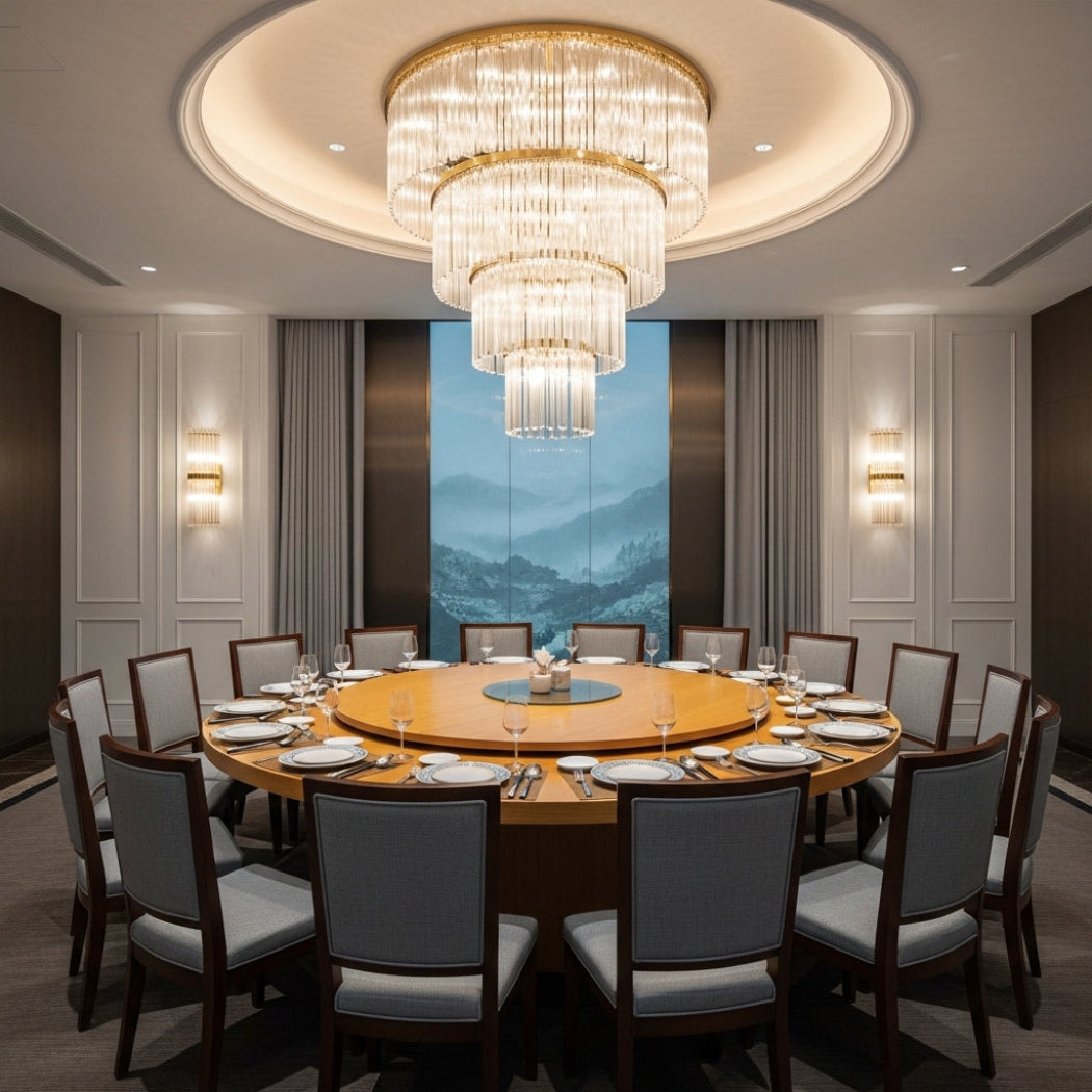 American style villa crystal ceiling lamp