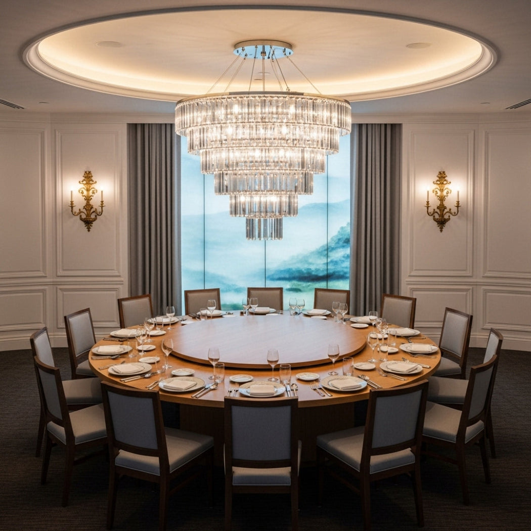 American style villa crystal ceiling lamp